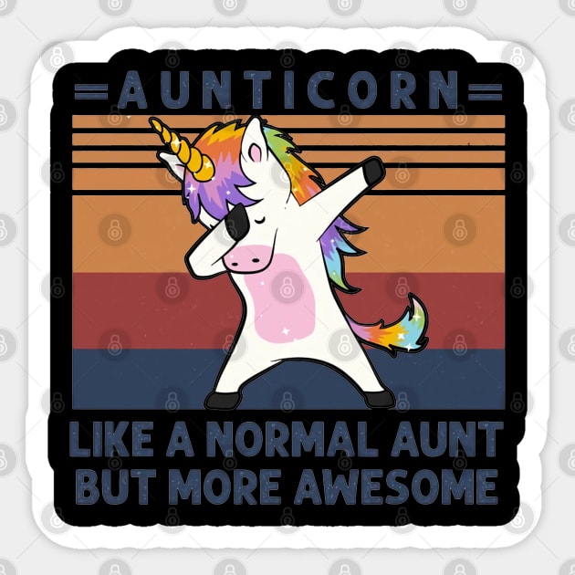 Aunticorn Like A Normal Aunt But More Awesome Sticker by tzolotov